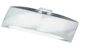 Rectangular magnifying lens