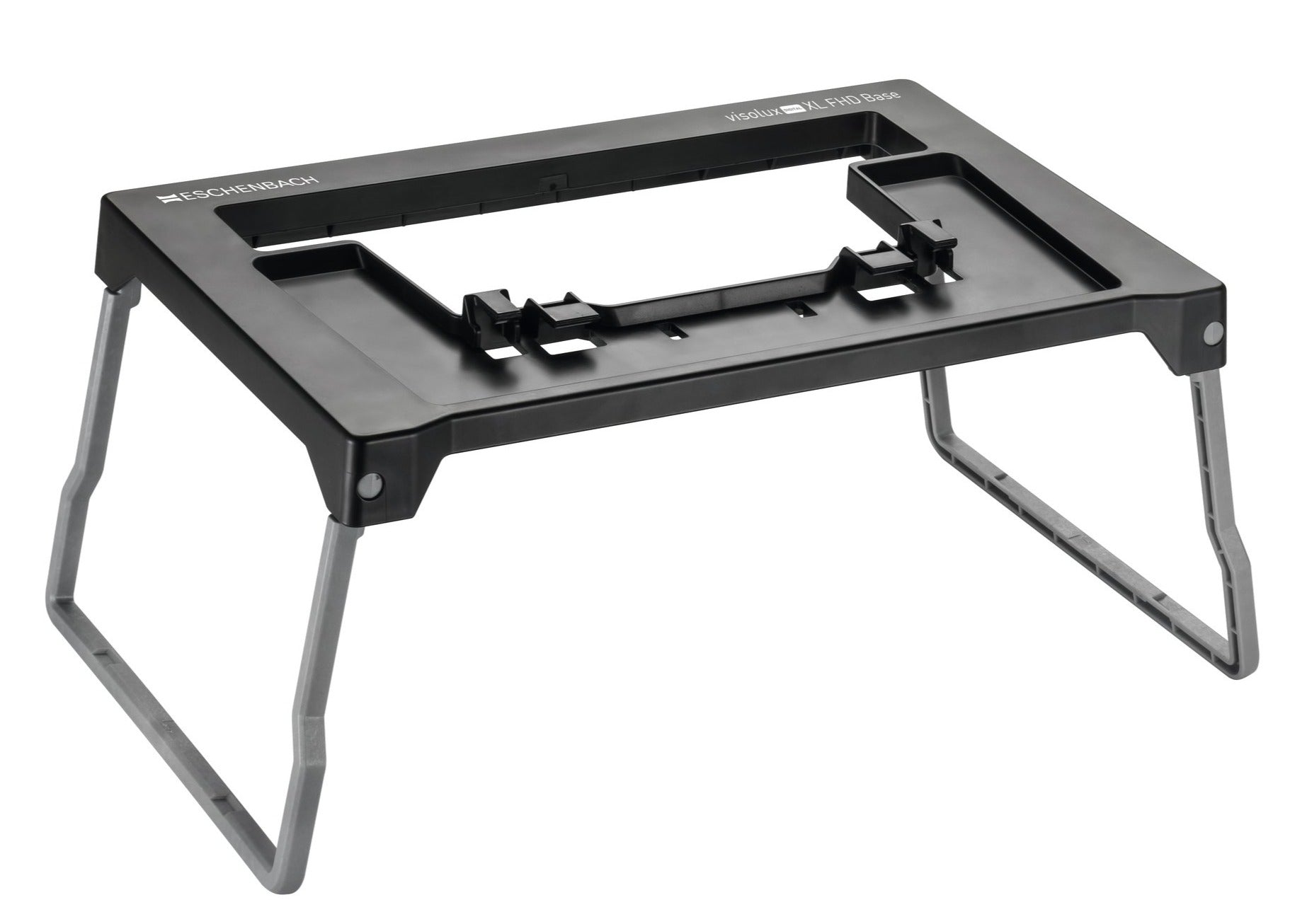 Black fold-out stand for Visolux Digital XL FHD.