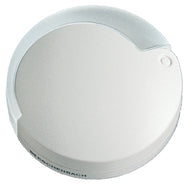 Circular magnifier with white fold-out case.