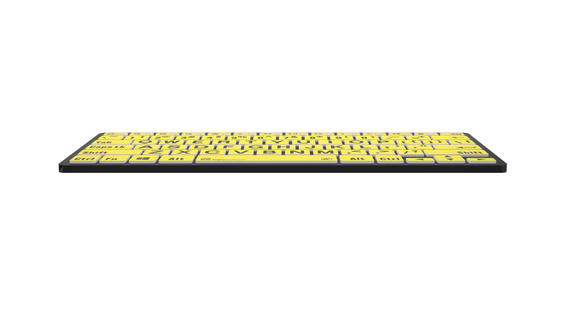 Windows Large Print Bluetooth Mini Keyboard (Black on Yellow)