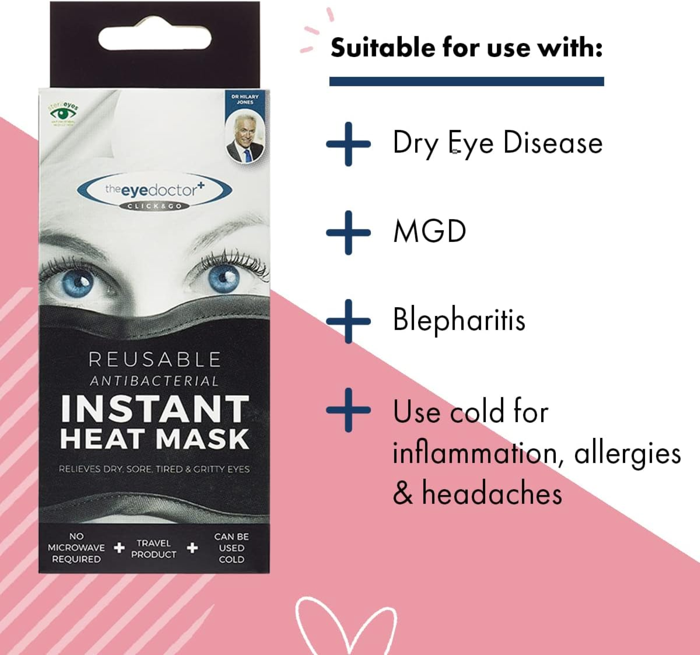 The Eye Doctor Click & Go Instant Heat Mask