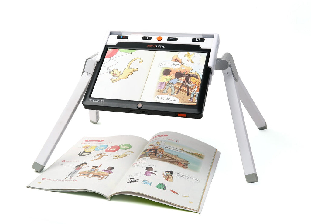 Clover 10 HD electronic magnifier with a writing/reading stand