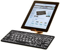Mac Large Print Bluetooth Mini Keyboards (White on Black)