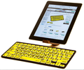 Mac Large Print Bluetooth Mini Keyboards (Black on Yellow)