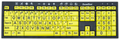 ZoomText Keyboard (Black on Yellow)